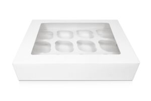 Dėžutė 12-ai keksiukų, H7,5 cm