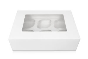 Dėžutė 6-iems keksiukams, H7,5 cm