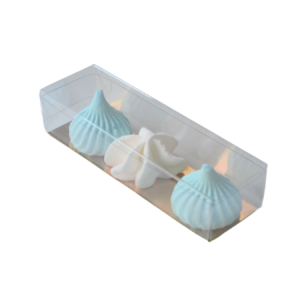 Transparent box for candies 10x3 cm, H2 cm