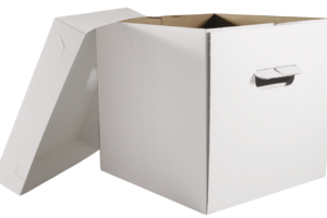 Gofrokartono torto dėžė 60×60 cm, H50 cm