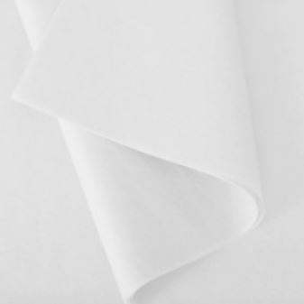 Baltos spalvos šilkinis popierius, 24 lapai