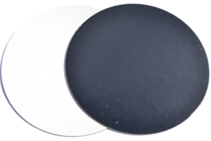 Kartoninis padėklas Ø16 cm, juoda/balta spalvų