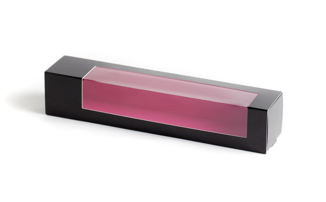 Dėžutė su langu juoda/rožinė 23,7×4,7 cm, H4,7 cm