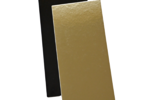 Cake board 25×11 cm, gold/black