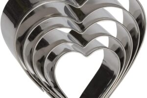 Formelės Širdutės H2,5 cm, 5 vnt