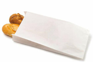 White paper bags 12×4 cm, H23 cm, 100 pcs