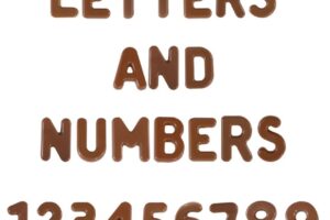 Polycarbonate mould Letters&Numbers, H3 cm